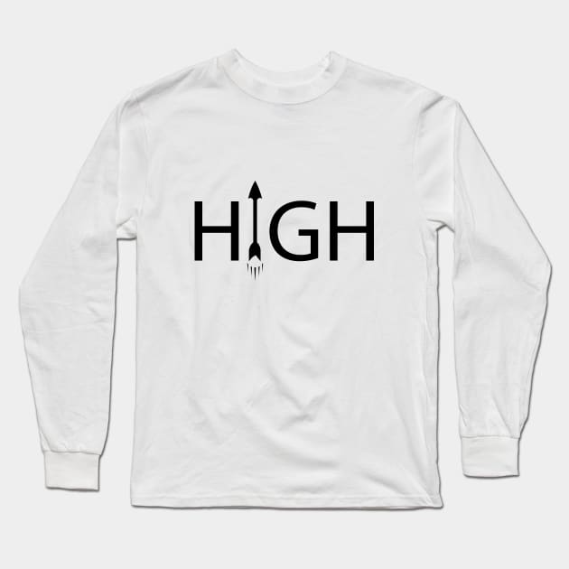 High getting higher artistic design Long Sleeve T-Shirt by CRE4T1V1TY